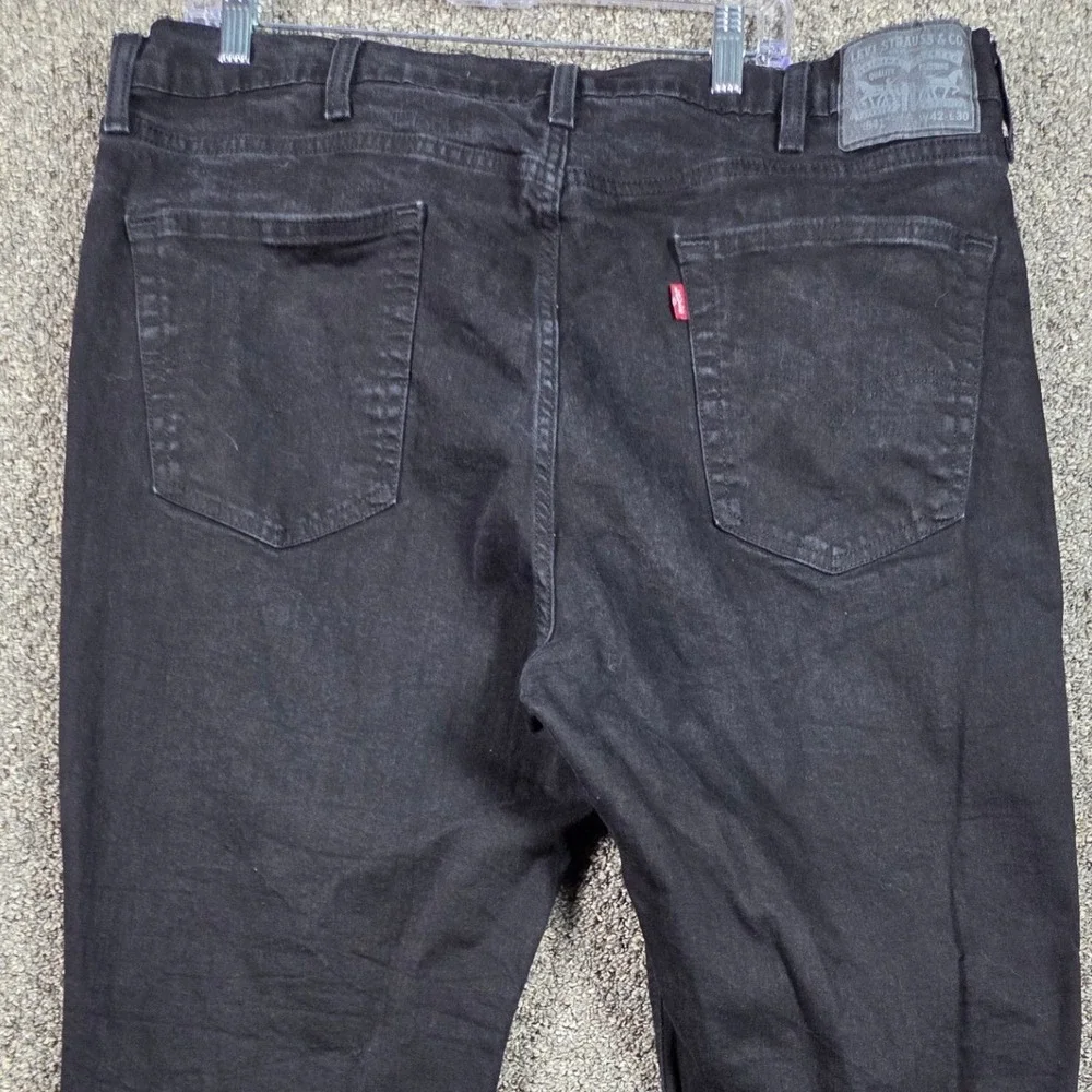 Levi's 541 Athletic Taper Jeans‎ Mens 42x30 Black Denim Western Street Workwear